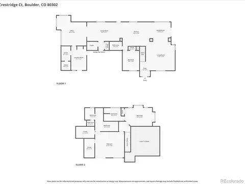 Floorplan - 2671 Crestridge Ct, Boulder, CO 80302 photo 2 of 2