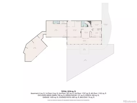 Floorplan - 2400 County Road 43, Bailey, CO 80421 photo 1 of 2