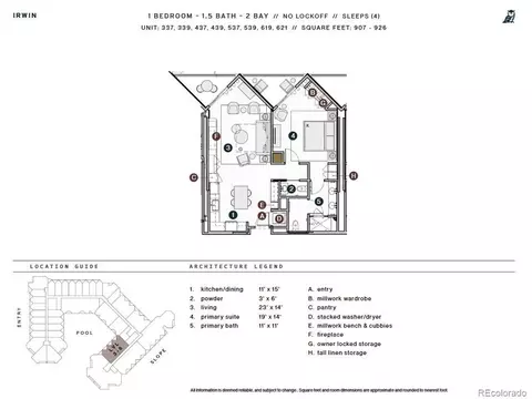 Floorplan - 500 Gothic Rd #339, Mount Crested Butte, CO 81225 photo 1 of 1