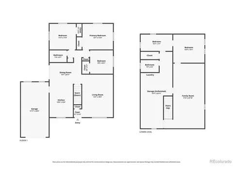 Floorplan - 14153 E 25th Pl, Aurora, CO 80011 photo 1 of 3