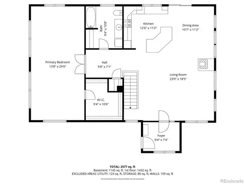 Floorplan - 64 Flint Cir, Como, CO 80432 photo 1 of 1