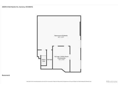 Floorplan - 23070 E Del Norte Cir, Aurora, CO 80016 photo 2 of 2