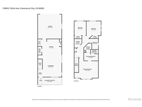 Floorplan - 17809 E 103rd Ave, Commerce City, CO 80022 photo 1 of 3