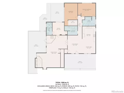 Floorplan - 9149 Fallen Rock Rd, Conifer, CO 80433 photo 1 of 2