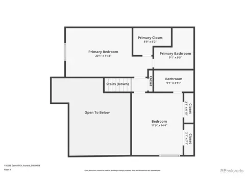 Floorplan - 11623 E Cornell Cir, Aurora, CO 80014 photo 2 of 3