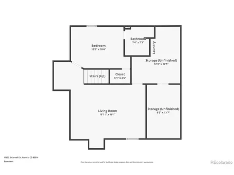 Floorplan - 11623 E Cornell Cir, Aurora, CO 80014 photo 3 of 3