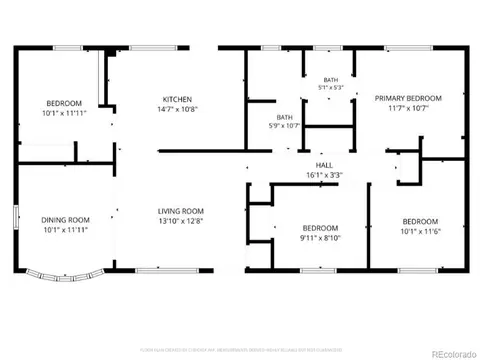 Floorplan - 11630 E Walsh Pl, Aurora, CO 80012 photo 1 of 1