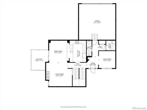 Floorplan - 6607 S Forest Way #E, Centennial, CO 80121 photo 1 of 4