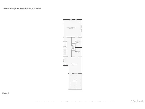 Floorplan - 14946 E Hampden Ave, Aurora, CO 80014 photo 2 of 3