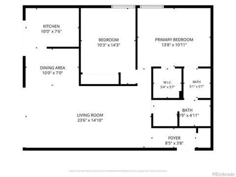Floorplan - 4801 E 9th Ave #209S, Denver, CO 80220 photo 1 of 1