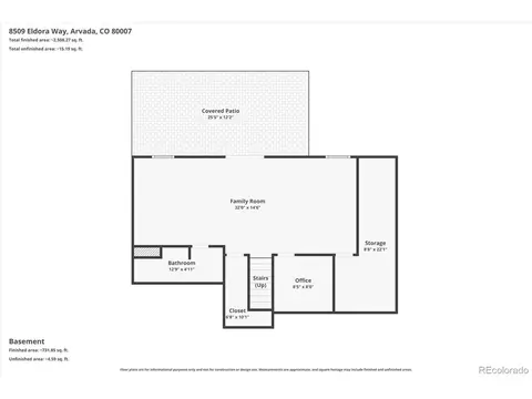 Floorplan - 8509 Eldora Way, Arvada, CO 80007 photo 4 of 4