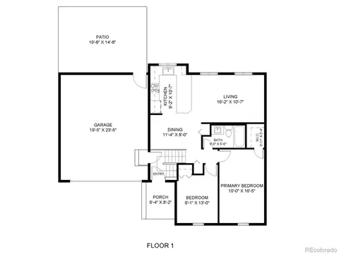 Floorplan - 113 Madison Dr, Bennett, CO 80102 photo 1 of 2