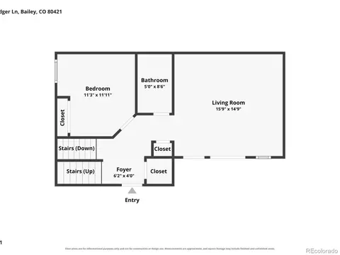 Floorplan - 74 Badger Ln, Bailey, CO 80421 photo 1 of 4