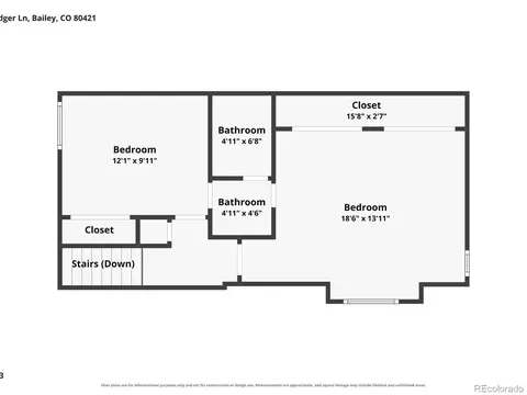 Floorplan - 74 Badger Ln, Bailey, CO 80421 photo 3 of 4