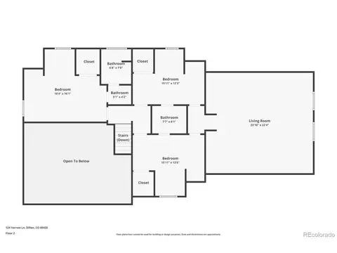 Floorplan - 124 Yarrow Ln, Dillon, CO 80435 photo 3 of 4