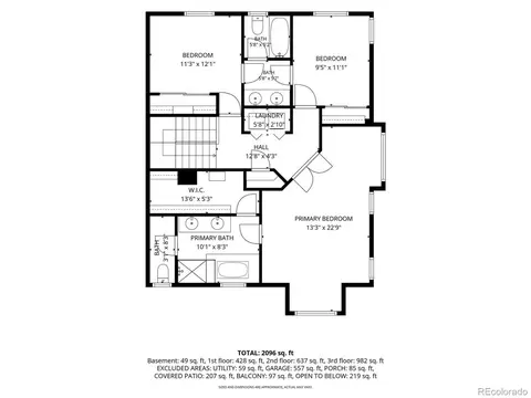 Floorplan - 18317 E Saskatoon Pl, Parker, CO 80134 photo 3 of 4