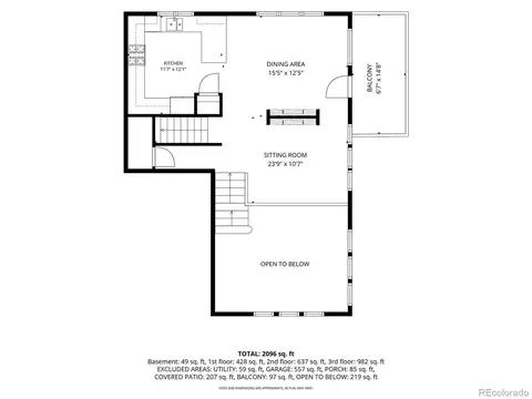 Floorplan - 18317 E Saskatoon Pl, Parker, CO 80134 photo 2 of 4
