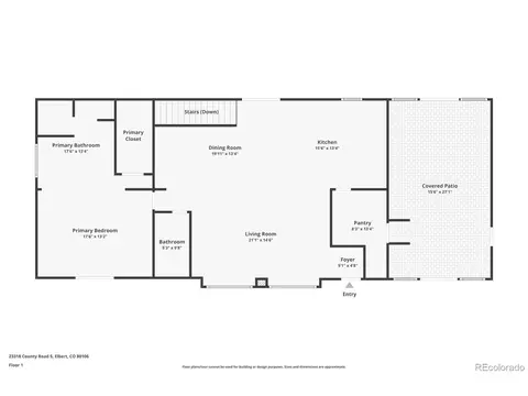 Floorplan - 23318 County Road 5, Elbert, CO 80106 photo 1 of 4