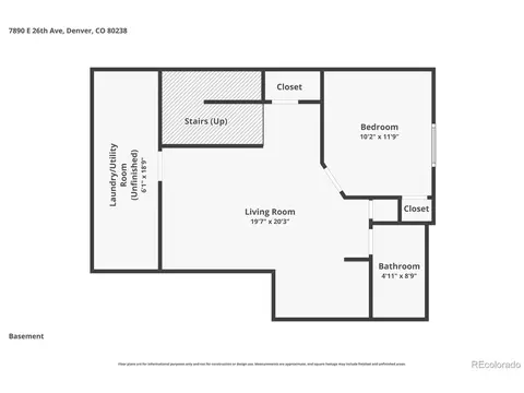 Floorplan - 7890 E 26th Ave, Denver, CO 80238 photo 3 of 3