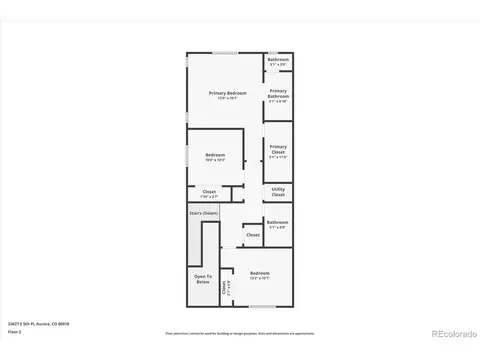 Floorplan - 23627 E 5th Pl, Aurora, CO 80018 photo 2 of 3