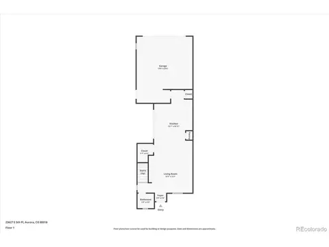 Floorplan - 23627 E 5th Pl, Aurora, CO 80018 photo 1 of 3