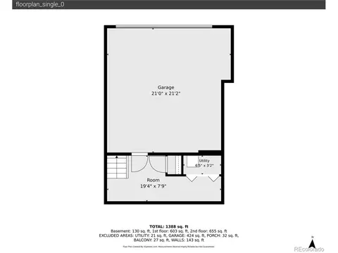 Floorplan - 7452 E 8th Ave #53, Denver, CO 80230 photo 1 of 4