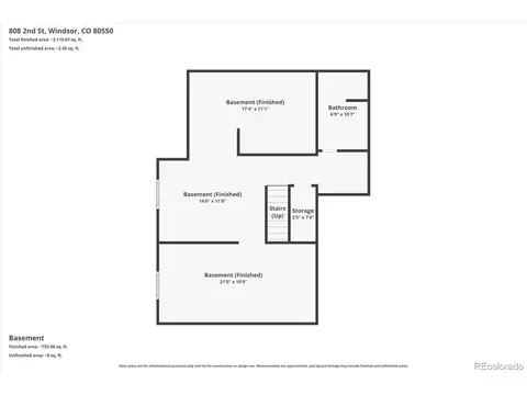 Floorplan - 808 2nd St, Windsor, CO 80550 photo 3 of 3