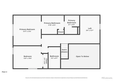 Floorplan - 1272 E 130th Ave #D, Thornton, CO 80241 photo 1 of 2