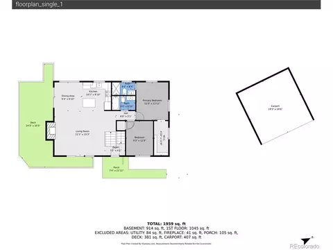 Floorplan - 11682 Baca Rd, Conifer, CO 80433 photo 1 of 3