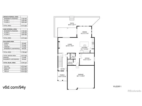 Floorplan - 2069 E 151st Ave, Thornton, CO 80602 photo 2 of 3