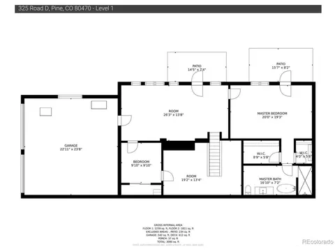Floorplan - 325 Road D, Pine, CO 80470 photo 1 of 2