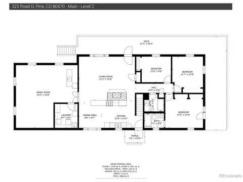 Floorplan - 325 Road D, Pine, CO 80470 photo 2 of 2