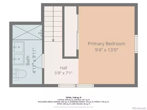 Floorplan - 2549 Glenarm Pl, Denver, CO 80205 photo 2 of 3