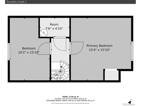 Floorplan - 126 Warrior Cir, Como, CO 80456 photo 2 of 3