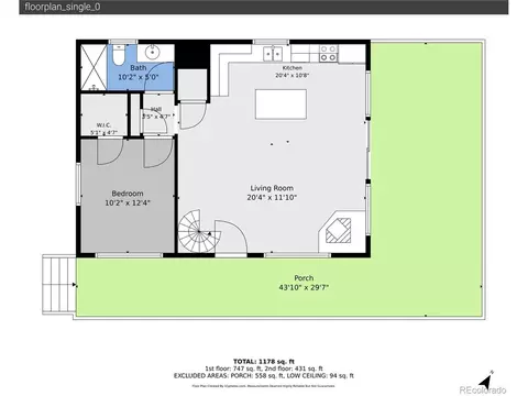 Floorplan - 126 Warrior Cir, Como, CO 80456 photo 1 of 3