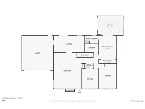 Floorplan - 16796 E Kent Dr, Aurora, CO 80013 photo 1 of 3