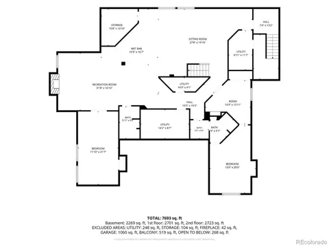 Floorplan - 7680 E 6th Ave, Denver, CO 80230 photo 1 of 3