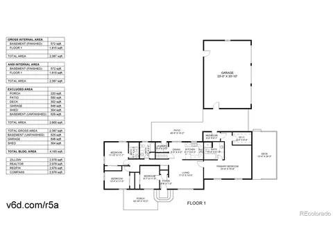 Floorplan - 4160 Converse Rd, Bennett, CO 80102 photo 1 of 2