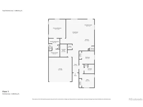 Floorplan - 5473 Bauer Dr, Frederick, CO 80504 photo 1 of 1