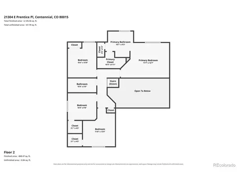 Floorplan - 21304 E Prentice Pl, Centennial, CO 80015 photo 2 of 4