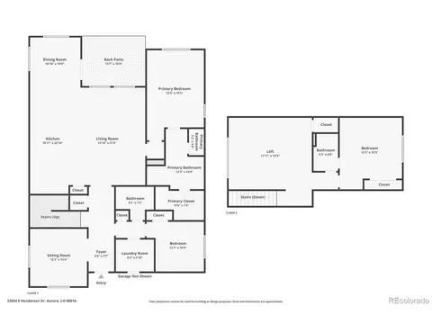 Floorplan - 22654 E Henderson Dr, Aurora, CO 80016 photo 1 of 1