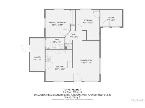 Floorplan - 9629 E 19th Ave, Aurora, CO 80010 photo 1 of 1