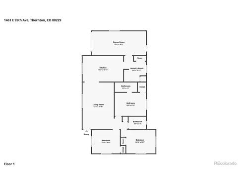 Floorplan - 1461 E 95th Ave, Thornton, CO 80229 photo 1 of 1