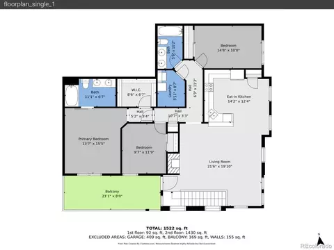 Floorplan - 7243 S Millbrook Ct #E, Aurora, CO 80016 photo 2 of 3