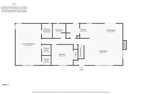 Floorplan - 19027 Murphy Rd, Peyton, CO 80831 photo 1 of 2