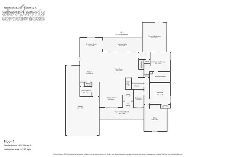 Floorplan - 12266 Crystal Downs Rd, Peyton, CO 80831 photo 1 of 2