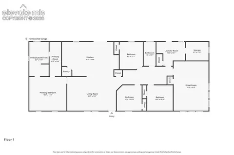 Floorplan - 22280 Jones Rd, Peyton, CO 80831 photo 1 of 2