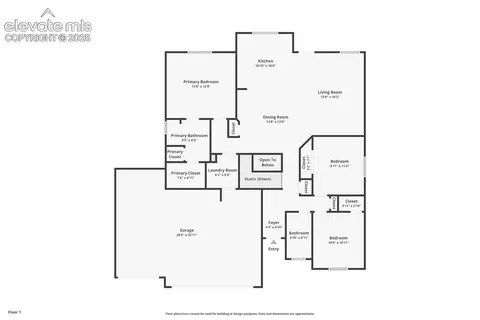 Floorplan - 9419 Beryl Dr, Peyton, CO 80831 photo 3 of 3