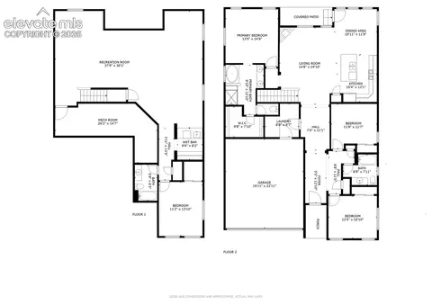 Floorplan - 11045 Rolling Mesa Dr, Peyton, CO 80831 photo 1 of 1