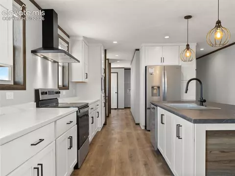 Kitchen - 380 Edison Rd, Yoder, CO 80864 photo 6 of 7
